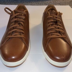 Cole Haan Brown Leather Sneakers with White Soles - Never Worn